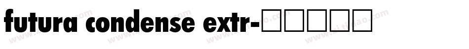 futura condense extr字体转换